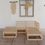 Gartenmöbel-Set 6-teilig aus massivem Kiefernholz von , Gartensets - Ref: Foro24-3075499, Preis: 320,57 €, Rabatt: %