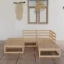 Juego de muebles de jardín 6 piezas madera maciza de pino de , Conjuntos de jardín - Ref: Foro24-3075499, Precio: 306,82 €, D...