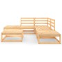 Juego de muebles de jardín 6 piezas madera maciza de pino de , Conjuntos de jardín - Ref: Foro24-3075499, Precio: 320,40 €