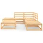 Juego de muebles de jardín 6 piezas madera maciza de pino de , Conjuntos de jardín - Ref: Foro24-3075499, Precio: 306,82 €, D...