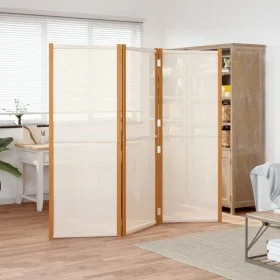 Cream white 3-panel divider screen 210x180 cm by , Room dividers - Ref: Foro24-319183, Price: 105,10 €, Discount: %