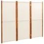 Cream white 3-panel divider screen 210x180 cm by , Room dividers - Ref: Foro24-319183, Price: 105,10 €, Discount: %