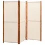 Cream white 3-panel divider screen 210x180 cm by , Room dividers - Ref: Foro24-319183, Price: 105,10 €, Discount: %