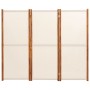 Cream white 3-panel divider screen 210x180 cm by , Room dividers - Ref: Foro24-319183, Price: 118,04 €, Discount: %