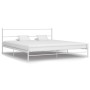Bettgestell aus weißem Metall, 180 x 200 cm von , Betten und Lattenroste - Ref: Foro24-284697, Preis: 117,49 €, Rabatt: %