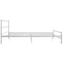 Estructura de cama de metal blanca 180x200 cm de , Camas y somieres - Ref: Foro24-284697, Precio: 115,83 €, Descuento: %