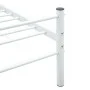 Estructura de cama de metal blanca 180x200 cm de , Camas y somieres - Ref: Foro24-284697, Precio: 115,83 €, Descuento: %