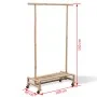Bamboo Clothes Rack by vidaXL, Dresser Organizers and Bar Hangers - Ref: Foro24-242496, Price: 80,19 €, Discount: %