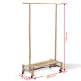 Perchero de Bambú para Ropa de vidaXL, Organizadores de vestidores y perchas de barra - Ref: Foro24-242496, Precio: 73,12 €, ...