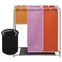 Laundry basket with 3 sections and washing bucket by vidaXL, Laundry baskets - Ref: Foro24-242058, Price: 31,04 €, Discount: %