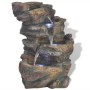 Zimmerwasserbrunnen mit Polyresin-LED-Licht von vidaXL, Brunnen und Wasserfälle - Ref: Foro24-242353, Preis: 103,59 €, Rabatt: %