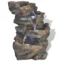 Zimmerwasserbrunnen mit Polyresin-LED-Licht von vidaXL, Brunnen und Wasserfälle - Ref: Foro24-242353, Preis: 101,58 €, Rabatt: %