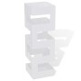 Square umbrella stand cane holder white steel 48.5 cm by vidaXL, umbrella stands - Ref: Foro24-242470, Price: 31,27 €, Discou...