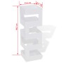 Quadratischer Schirmständer für weiße Stahlrohre 48,5 cm von vidaXL, Schirmständer - Ref: Foro24-242470, Preis: 31,27 €, Raba...