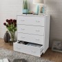 Sideboard mit 4 weißen Schubladen 60x30,5x71 cm von vidaXL, Sideboards - Ref: Foro24-242545, Preis: 91,52 €, Rabatt: %
