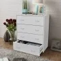 Sideboard with 4 white drawers 60x30.5x71 cm by vidaXL, Sideboards - Ref: Foro24-242545, Price: 85,75 €, Discount: %