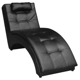 Diwan mit schwarzem Kunstlederkissen von vidaXL, Tagesbetten - Ref: Foro24-242216, Preis: 207,12 €, Rabatt: %