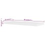 2pcs White MDF Floating Wall Shelves for Books/DVD by vidaXL, Shelves and shelves - Ref: Foro24-242184, Price: 45,88 €, Disco...