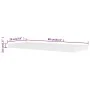 2pcs White MDF Floating Wall Shelves for Books/DVD by vidaXL, Shelves and shelves - Ref: Foro24-242184, Price: 44,93 €, Disco...