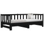 Sofá cama extraíble madera maciza de pino negro 2x(90x190) cm de , Camas y somieres - Ref: Foro24-814668, Precio: 179,08 €, D...