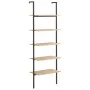 Estantería inclinada 5 baldas marrón claro negro 64x35x185 cm de , Librerías y estanterías - Ref: Foro24-336385, Precio: 115,...