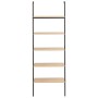 Estantería inclinada 5 baldas marrón claro negro 64x35x185 cm de , Librerías y estanterías - Ref: Foro24-336385, Precio: 117,...