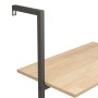 Estantería inclinada 5 baldas marrón claro negro 64x35x185 cm de , Librerías y estanterías - Ref: Foro24-336385, Precio: 117,...