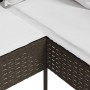 L-shaped sofa with brown synthetic rattan cushions by , Outdoor sofas - Ref: Foro24-318583, Price: 195,45 €, Discount: %