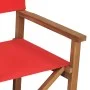 Regiestühle 2 Stück, massives Teakholz, rot von , Gartenstühle - Ref: Foro24-3143632, Preis: 232,47 €, Rabatt: %