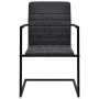 Cantilever dining chairs 2 units black synthetic leather by vidaXL, dining chairs - Ref: Foro24-242285, Price: 204,72 €, Disc...