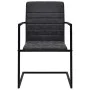 Cantilever dining chairs 2 units black synthetic leather by vidaXL, dining chairs - Ref: Foro24-242285, Price: 199,19 €, Disc...