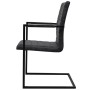 Cantilever dining chairs 2 units black synthetic leather by vidaXL, dining chairs - Ref: Foro24-242285, Price: 204,72 €, Disc...