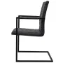Cantilever dining chairs 2 units black synthetic leather by vidaXL, dining chairs - Ref: Foro24-242285, Price: 199,19 €, Disc...