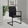 Freischwinger-Esszimmerstühle, 2 Einheiten, schwarzes Kunstleder von vidaXL, Essstühle - Ref: Foro24-242285, Preis: 199,19 €,...