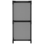 Armario almacenaje de acero con 4 cestas tela gris 63x30x71 cm de , Taquillas y armarios de almacenamiento - Ref: Foro24-3372...