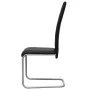 Cantilever dining chairs 4 units black synthetic leather by vidaXL, dining chairs - Ref: Foro24-242290, Price: 218,91 €, Disc...