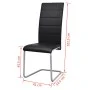 Cantilever dining chairs 4 units black synthetic leather by vidaXL, dining chairs - Ref: Foro24-242290, Price: 218,91 €, Disc...