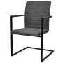 Sillas voladizas de comedor 2 unidades cuero sintético gris de vidaXL, Sillas de comedor - Ref: Foro24-242286, Precio: 188,91...