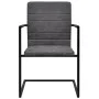 Freischwinger Esszimmerstühle 2 Einheiten Kunstleder grau von vidaXL, Essstühle - Ref: Foro24-242286, Preis: 180,14 €, Rabatt: %