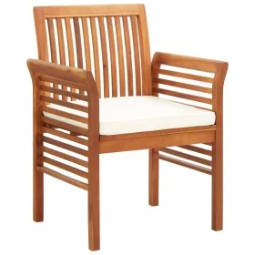 Sillas de comedor de jardín 4 uds con cojines madera de acacia de , Sillas de jardín - Ref: Foro24-3120450, Precio: 415,16 €,...
