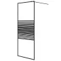 Duschwand aus schwarzem, transparentem ESG-Glas, 80 x 195 cm von , Duschwände und Duschwände - Ref: Foro24-152145, Preis: 148...
