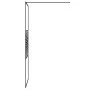 Duschwand aus schwarzem, transparentem ESG-Glas, 80 x 195 cm von , Duschwände und Duschwände - Ref: Foro24-152145, Preis: 148...
