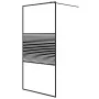 Mampara de ducha vidrio ESG transparente negro 100x195 cm de , Paredes y mamparas de ducha - Ref: Foro24-152147, Precio: 180,...