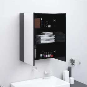 Anthracite gray MDF bathroom mirror cabinet 60x15x75 cm by , bathroom vanities - Ref: Foro24-331529, Price: 140,11 €, Discoun...