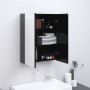 Anthrazitgrauer MDF-Badezimmerspiegelschrank 60x15x75 cm von , Badezimmerwaschtische - Ref: Foro24-331529, Preis: 142,03 €, R...