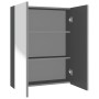Anthrazitgrauer MDF-Badezimmerspiegelschrank 60x15x75 cm von , Badezimmerwaschtische - Ref: Foro24-331529, Preis: 142,03 €, R...
