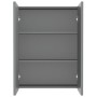 Anthrazitgrauer MDF-Badezimmerspiegelschrank 60x15x75 cm von , Badezimmerwaschtische - Ref: Foro24-331529, Preis: 142,03 €, R...