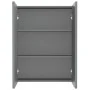 Anthrazitgrauer MDF-Badezimmerspiegelschrank 60x15x75 cm von , Badezimmerwaschtische - Ref: Foro24-331529, Preis: 139,28 €, R...
