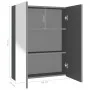 Anthrazitgrauer MDF-Badezimmerspiegelschrank 60x15x75 cm von , Badezimmerwaschtische - Ref: Foro24-331529, Preis: 139,28 €, R...