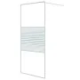 Transparente Duschwand aus weißem ESG-Glas, 90 x 195 cm von , Duschwände und Duschwände - Ref: Foro24-152151, Preis: 150,62 €...